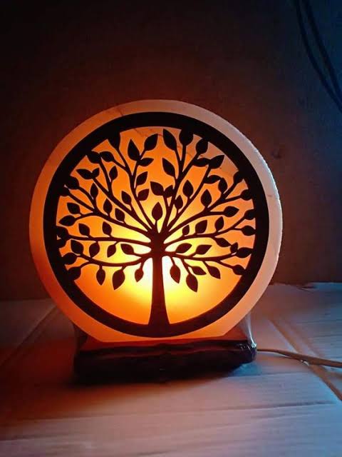 Himalayan Salt Lamps 3D Acrylic Design Love Tree Candle Flower Home Decor