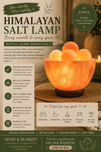 Himalayan salt bowl lamp with massage balls.