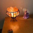 Luxury Himalayan Salt Lamp in Iron Bowl