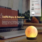 Hand-Carved Himalayan Pink USB Salt ball Lamp with–Natural Crystal Rock Light.