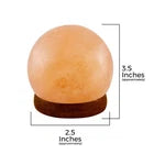 Hand-Carved Himalayan Pink USB Salt ball Lamp with–Natural Crystal Rock Light.