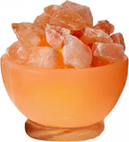 Himalayan Bowl Salt Lamp, USB Crystal Fire Bowl Lamp for Home Decor Night Light